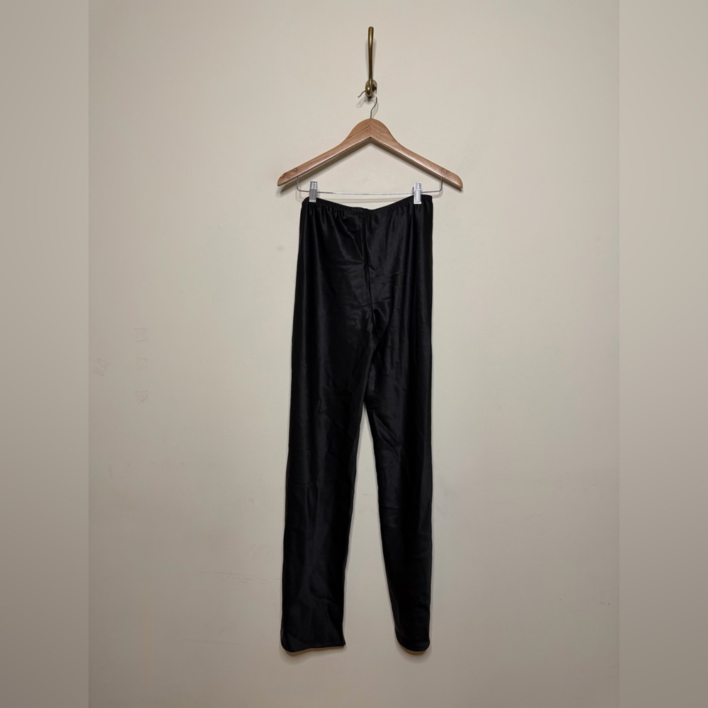 Reformation Black Vida Satin low rise Pants - Picture 4 of 9